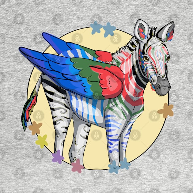 Zebra Pegasus by Xetalo